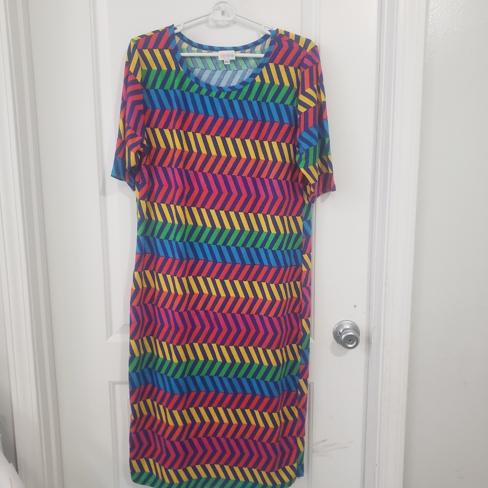 3/$20 Lularoe multi-color dress sz xxl